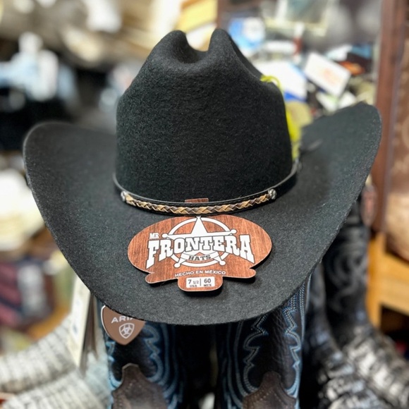 Mr. Frontera Hat black size 6 7/8 - Picture 3 of 14